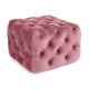 Pouf Evan velluto blush S Bizzotto vista