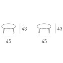 Pouf Kyoto Target Point dimensioni