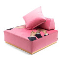 Pouf Lipsticks Pink Seletti dettaglio optional cuscini