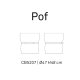 Pouf Pof CB/5207 Connubia dimensioni