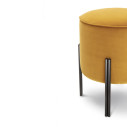 Pouf Puffoso Bontempi Casa Velluto senape dettaglio