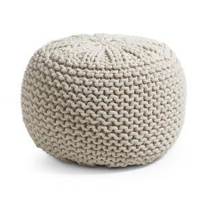Pouf Shott Ø 50 cm bianco