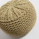 Pouf Shott Ø 50 cm senape dettaglio