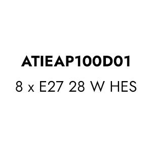 ATIEAP100D01 - 8 x E27 28 W HES