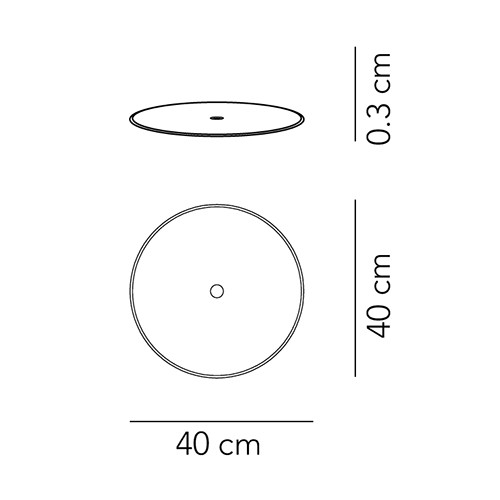 AUREPM 000M01 - Disco chiusura superiore PMMA opale (+€ 119,00)