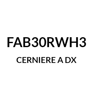 FAB30RWH3 - Cerniere a Dx