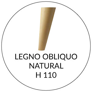 Legno Obliquo H 11cm | Natural