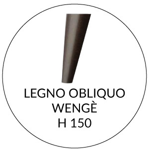 Legno Obliquo H 15 cm | Wengè  (+€ 46,55)