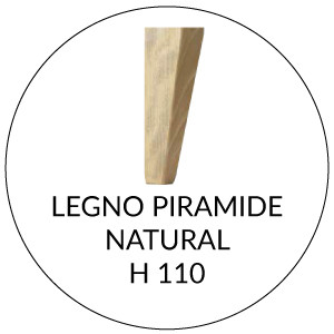 Legno Piramide H 11 cm | Natural 