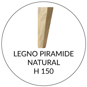Legno Piramide H 15 cm | Natural  (+€ 46,55)