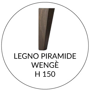 Legno Piramide H 15 cm | Wengè  (+€ 46,55)