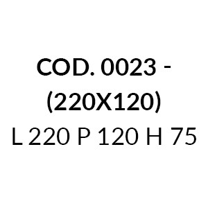 0023 - L 220 W 120 H 75 cm (+€ 550,96)