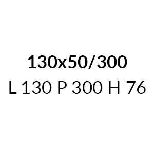 130X50/300 - L 130 W 300 H 76 cm (+€ 181,76)
