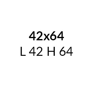 42X64 - L 42 H 64 cm