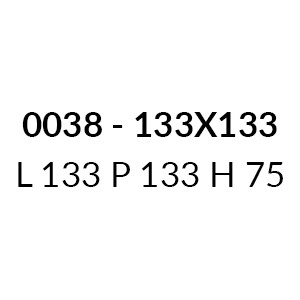0038 - L 133 P 133 H 75 cm
