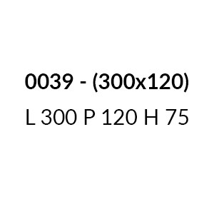 0039 - L 300 P 120 H 75 cm (+€ 779,58)