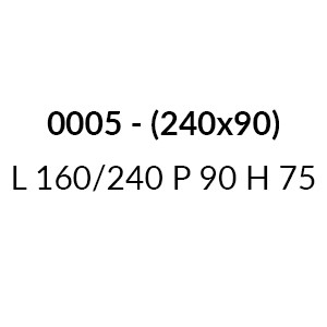 0092 - L 160/240 P 90 H 75 cm