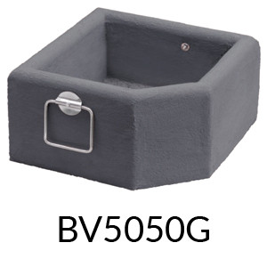 BV5050G - N.2 Vaso cemento grigio con maniglie / 80 Kg cad. (+€ 243,93)