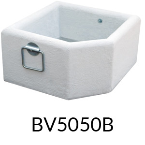 BV5050B - N.2 Vaso cemento bianco con maniglie / 80 Kg cad. (+€ 260,85)