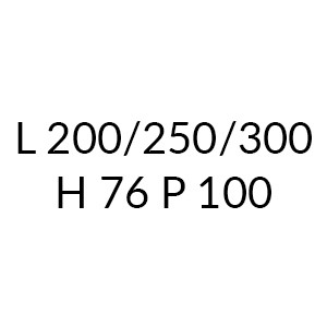 TA200ABK2 - L 200/250/300 H 76 P 100