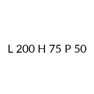 830 CR502 - L 200 H 75 P 50 (+€ 323,00)