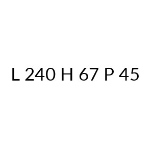 830 CR511 - L 240 H 67 P 45 (+€ 1.083,00)