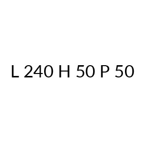 830 CR522 - L 240 H 50 P 50 (+€ 484,50)