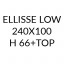 Ellisse Low 240x100 H 66+Top