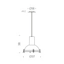 Projecteur 365 lampada a sospensione Nemo Lighting dimensioni