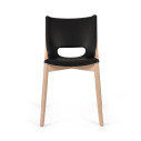 Alessi PS19 B Poele Chair Sedia acciaio Nero vista