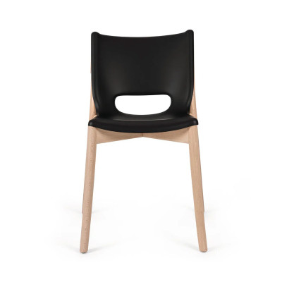 Alessi PS19 B Poele Chair Sedia acciaio Nero