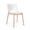 Alessi PS19 W Poele Chair Sedia acciaio Bianco vista