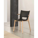 Alessi PS20 B Poele Chair Sedia con braccioli acciaio Nero ambientata