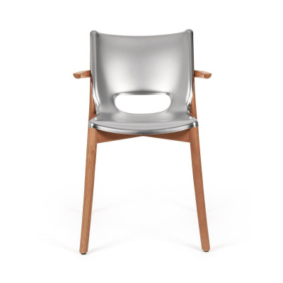 Alessi PS20 S Poele Chair Sedia con braccioli acciaio satinato