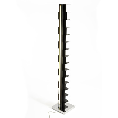 Ptolomeo Luce H 215 Nero-Inox