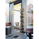 Ptolomeo X2 Libreria Nero-Inox Opinion Ciatti ambientazione