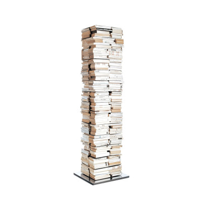 Ptolomeo X4 H 197 Libreria Nero-Inox