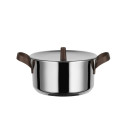 Alessi PU101/20  Edo Casseruola a due manici dettaglio con coperchio opzionale