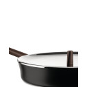 Alessi PU113/24 B Edo Padella a manico lungo dettaglio con coperchio opzionale