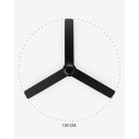Ventilatore a soffitto Punt M nero DC Faro dettaglio