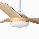 Ventilatore a soffitto Punt M bianco/legno chiaro DC Faro dettaglio