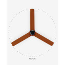 Ventilatore a soffitto Punt M nero-legno scuro DC Faro dettaglio