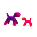 Puppy cane astratto medium bicolore effetto velluto Magis vista