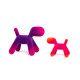 Puppy cane astratto medium bicolore effetto velluto Magis vista