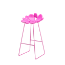 Filicudi Sgabello Qeeboo bright pink 