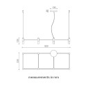 Quadrante 505.08 lampada a sospensione Tooy dimensioni
