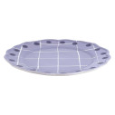 Quadri Piatto piano lavanda bordo pois blu Bitossi Home vista