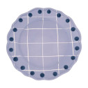 Quadri Piatto piano lavanda bordo pois blu Bitossi Home vista