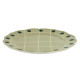 Quadri Piatto piano verde bordo pois verdi Bitossi Home vista