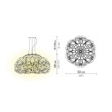 Quantica Suspension 120 lampada a sospensione Slamp dimensioni